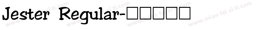Jester Regular字体转换